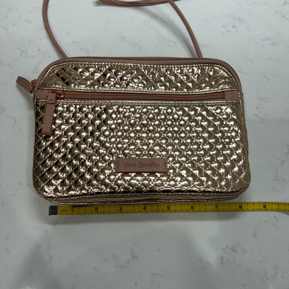 Vera Bradley Iconic RFID Little Crossbody - Rose Gold - Picture 11 of 15